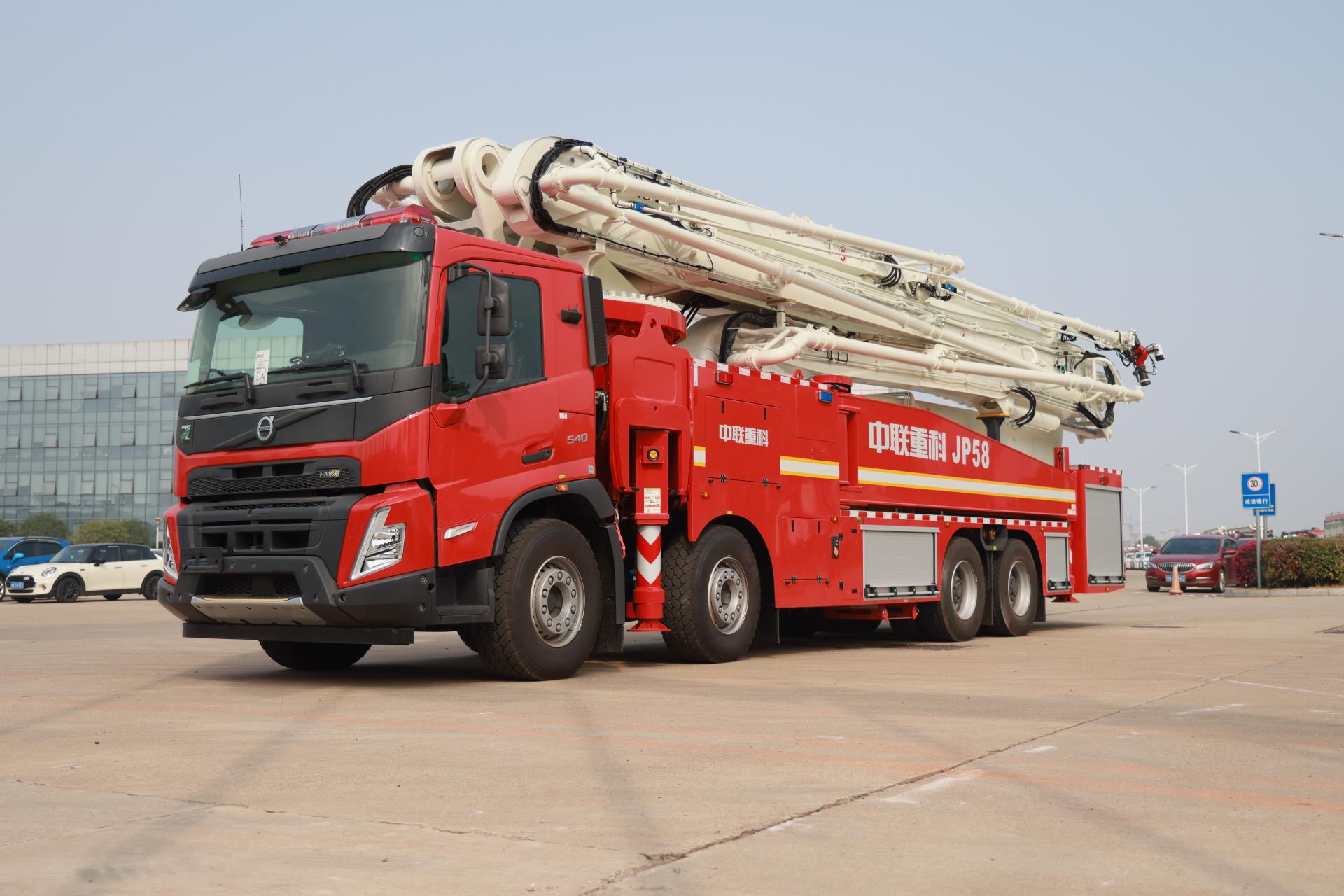 ZLF5430JXFJP58型大跨距抬高喷射消防车_产品型号_产品段位_小类_应急装备_产品中心_ABG欧博