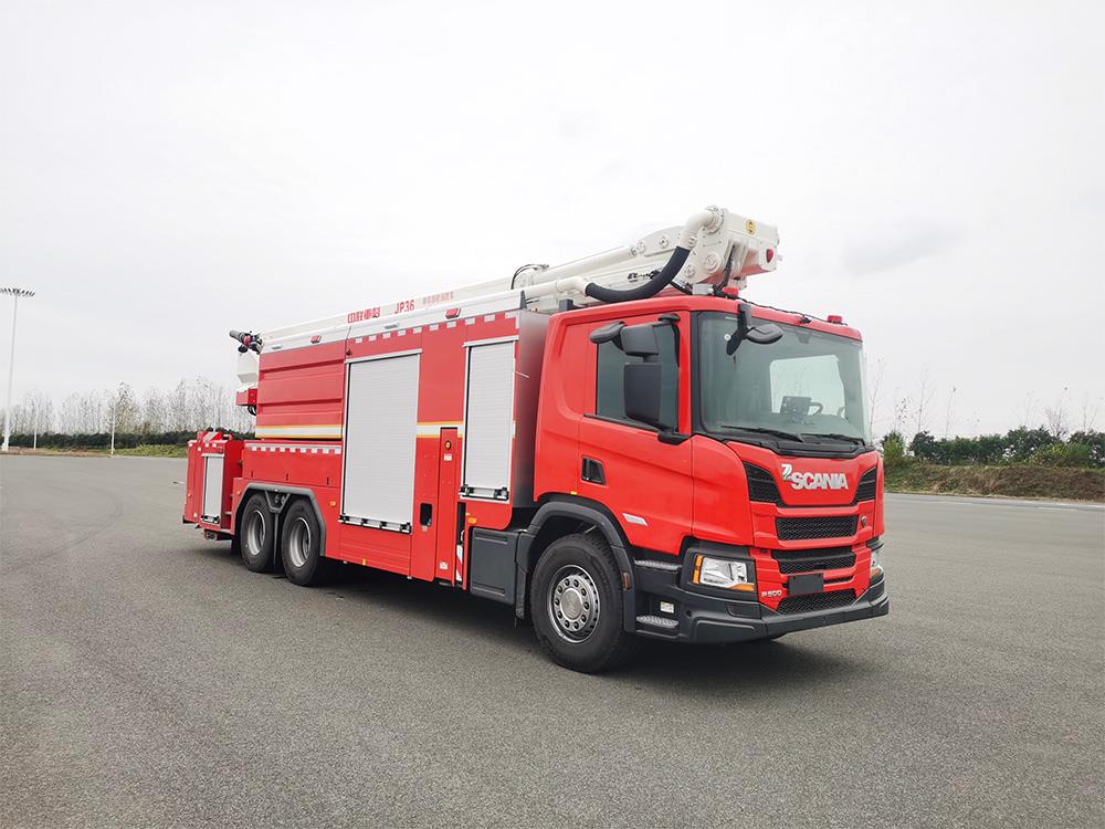 ZLF5341JXFJP36型抬高喷射消防车_产品型号_产品段位_小类_应急装备_产品中心_ABG欧博